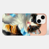 Coques Case-Mate iPhone Illustration vintage Calico Kitten (Verso (horizontal))