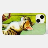 Coques Case-Mate iPhone Illustration vintage Tabby Cat (Verso (horizontal))
