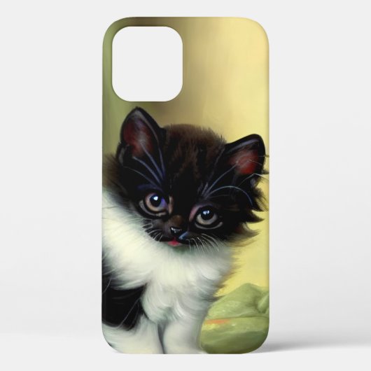 Coques Case-Mate iPhone Illustration vintage Tuxedo Kitten (Verso)