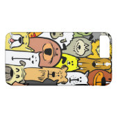 Coques Case-Mate iPhone Illustrations de chiens et chats Animés (Dos (Horizontal))