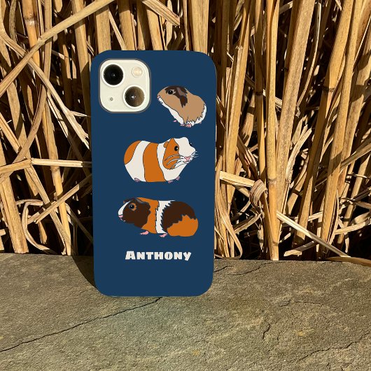 Coques Case-Mate iPhone Illustrations de cochons de Guinée mignonne person