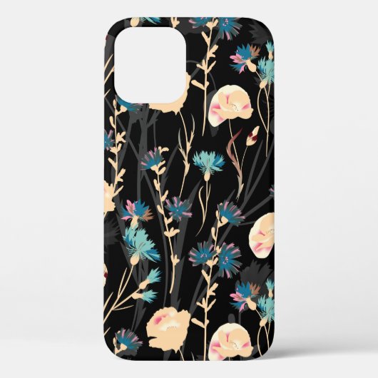 Coques Case-Mate iPhone Illustrations de fleurs sauvages. Patte transparen (Verso)