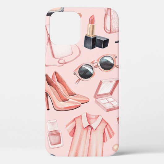 Coques Case-Mate iPhone Illustrations de mode. Motif transparent (Verso)
