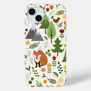 Coque iPhone 15 Mini Illustrations de style scandinave sur Crm Lg Motif