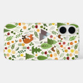 Coques Case-Mate iPhone Illustrations de style scandinave sur motif crème (Verso (horizontal))