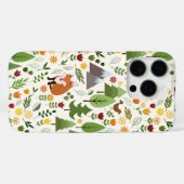 Coques Case-Mate iPhone Illustrations de style scandinave sur motif crème (Verso (horizontal))