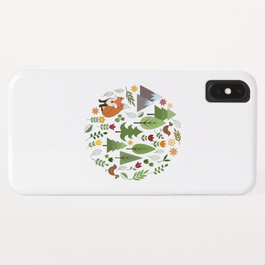 Coques Case-Mate iPhone Illustrations scandinaves Cercle (Dos (Horizontal))