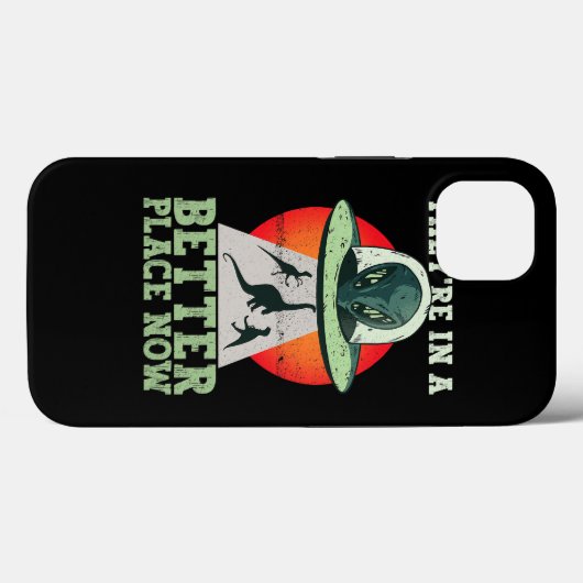 Coques Case-Mate iPhone Ils Sont Dans Un Meilleur Endroit Maintenant Alien (Verso (horizontal))