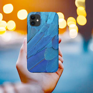 Case-Mate iPhone Case I'm bleu - cool parrot feathers