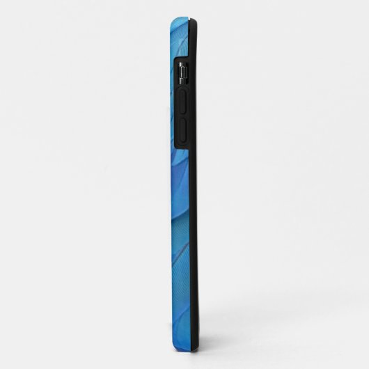 Coques Case-Mate iPhone I'm bleu - cool parrot feathers (Dos/Gauche)