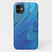 Coques Case-Mate iPhone I'm bleu - cool parrot feathers (Dos)