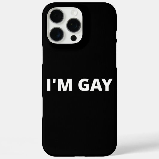 Coques Case-Mate iPhone I'm Gay (Verso)