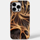 Coques Case-Mate iPhone Image Abstraite - 3D Fractal, art numérique, braun (Verso)