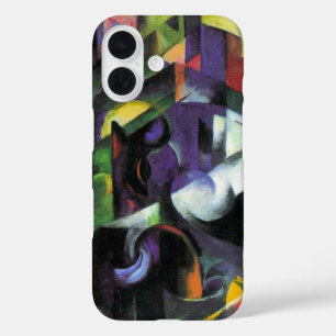 Coques iPhone 16 Image avec du bétail par Franz Marc, Art Vintage