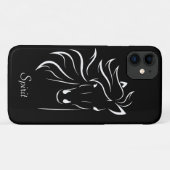 Coques Case-Mate iPhone Image d'art moderne de silhouette de cheval sur fo (Dos (Horizontal))