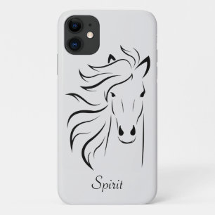 Case-Mate iPhone Case Image d'art moderne de silhouette de cheval sur fo