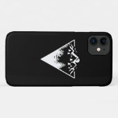 Coques Case-Mate iPhone Image de cadre triangle avec paysage sauvage (Dos (Horizontal))