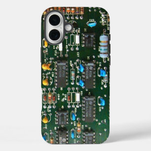 Coques iPhone 16 Plus Image de carte de circuit imprimé d'électronique i