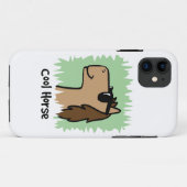 Coques Case-Mate iPhone Image de dessin animé d'un cheval cool portant des (Dos (Horizontal))