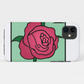 Coques Case-Mate iPhone Image de dessin animé Saint-Valentin rose rouge fl (Dos (Horizontal))