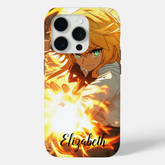 Coques Case-Mate iPhone Image de feu féminin (Verso)