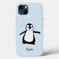Image de pingouin mûr Blue Snow Nom personnalisé