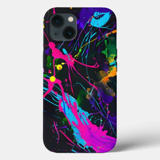 Coques Case-Mate iPhone Image de taches de peinture d'art abstrait (Verso)