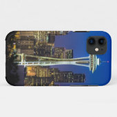 Coques Case-Mate iPhone Image d'horizon de Seattle en quelques heures de (Dos (Horizontal))