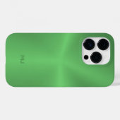 Coques Case-Mate iPhone Image d'un arrière - plan vert métallique (Verso (horizontal))