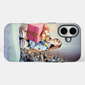 Coques Case-Mate iPhone Image hiver de Noël avec une fille iPhone / iPad c (Verso (horizontal))
