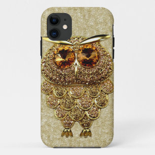 Case-Mate iPhone Case IMAGE IMPRIMÉE d'or et de bijou ambre de hibou