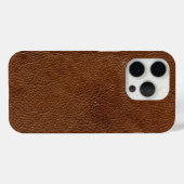 Coques Case-Mate iPhone Image imprimée en cuir Brown désorganisé (Verso (horizontal))