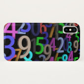 Coques Case-Mate iPhone Image Jumble of Numbers (Dos (Horizontal))