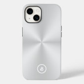 Coques Case-Mate iPhone Image miniature métallique, Monogramme (Verso)