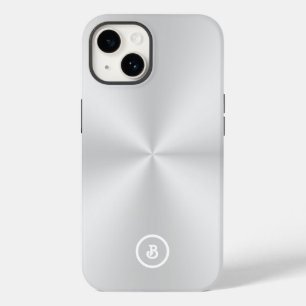 Coque Pour iPhone 14 Image miniature métallique, Monogramme
