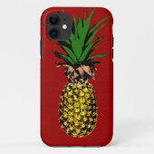 Coques Case-Mate iPhone Image Newsprint ananas (Dos)
