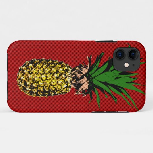 Coques Case-Mate iPhone Image Newsprint ananas (Dos (Horizontal))
