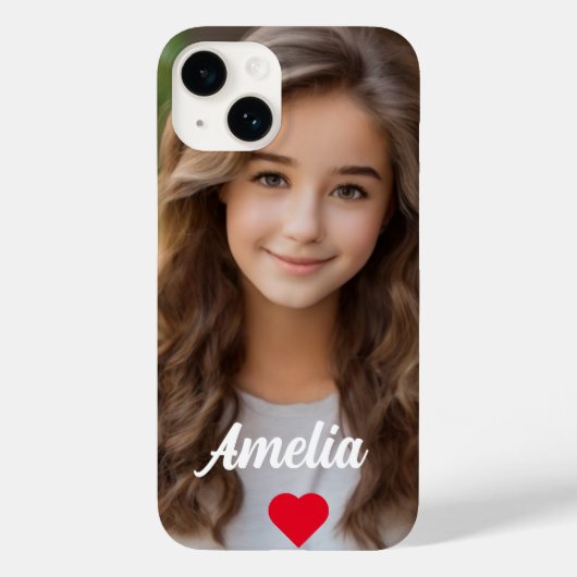 Coques Case-Mate iPhone Image personnalisée script moderne Nom amour (Verso)