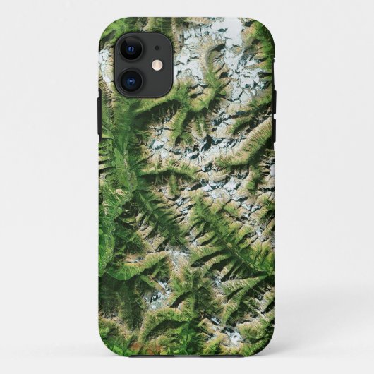 Coques Case-Mate iPhone Image satellite spectaculaire (montagnes) (Dos)