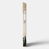 Coques Case-Mate iPhone Image stylisée en noir et blanc de la Tour Eiffel (Verso / Gauche)