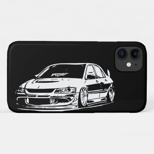 Coques Case-Mate iPhone Image vectorielle de Mitsubishi Evolution (Dos (Horizontal))