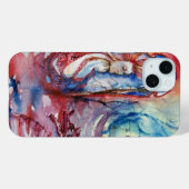 Coques Case-Mate iPhone Imaginaire bleu rose MORGANA (Verso (horizontal))
