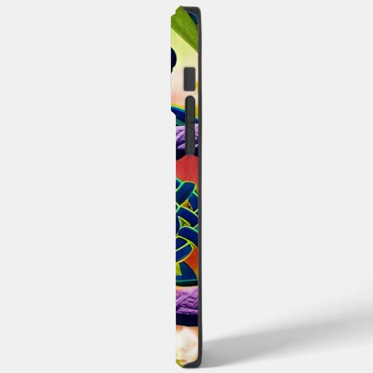 Coques Case-Mate iPhone Imaginaire Celtique violet Art Abstrait (Verso / Gauche)