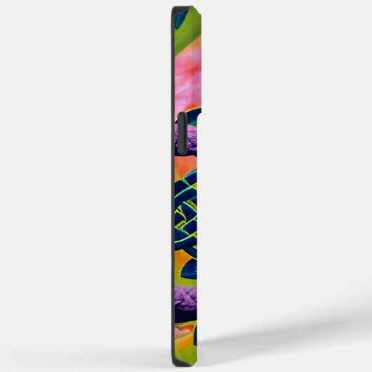 Coques Case-Mate iPhone Imaginaire Celtique violet  Art Abstrait (Verso / Droite)