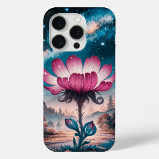 Coque iPhone 15 Pro Imaginaire cosmique Fleur magique