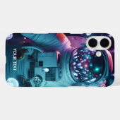 Coques Case-Mate iPhone Imaginaire Cute astronaute espace méduse (Verso (horizontal))