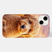 Coques Case-Mate iPhone Imaginaire Cute Baby Labradoodle Blé (Verso (horizontal))