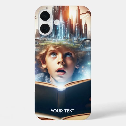 Coques Case-Mate iPhone Imaginaire Cute Boy City Book (Verso)