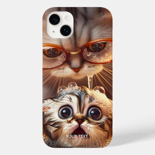 Coques Case-Mate iPhone Imaginaire Cute Chat Laver Kitten (Verso)