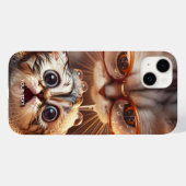 Coques Case-Mate iPhone Imaginaire Cute Chat Laver Kitten (Verso (horizontal))